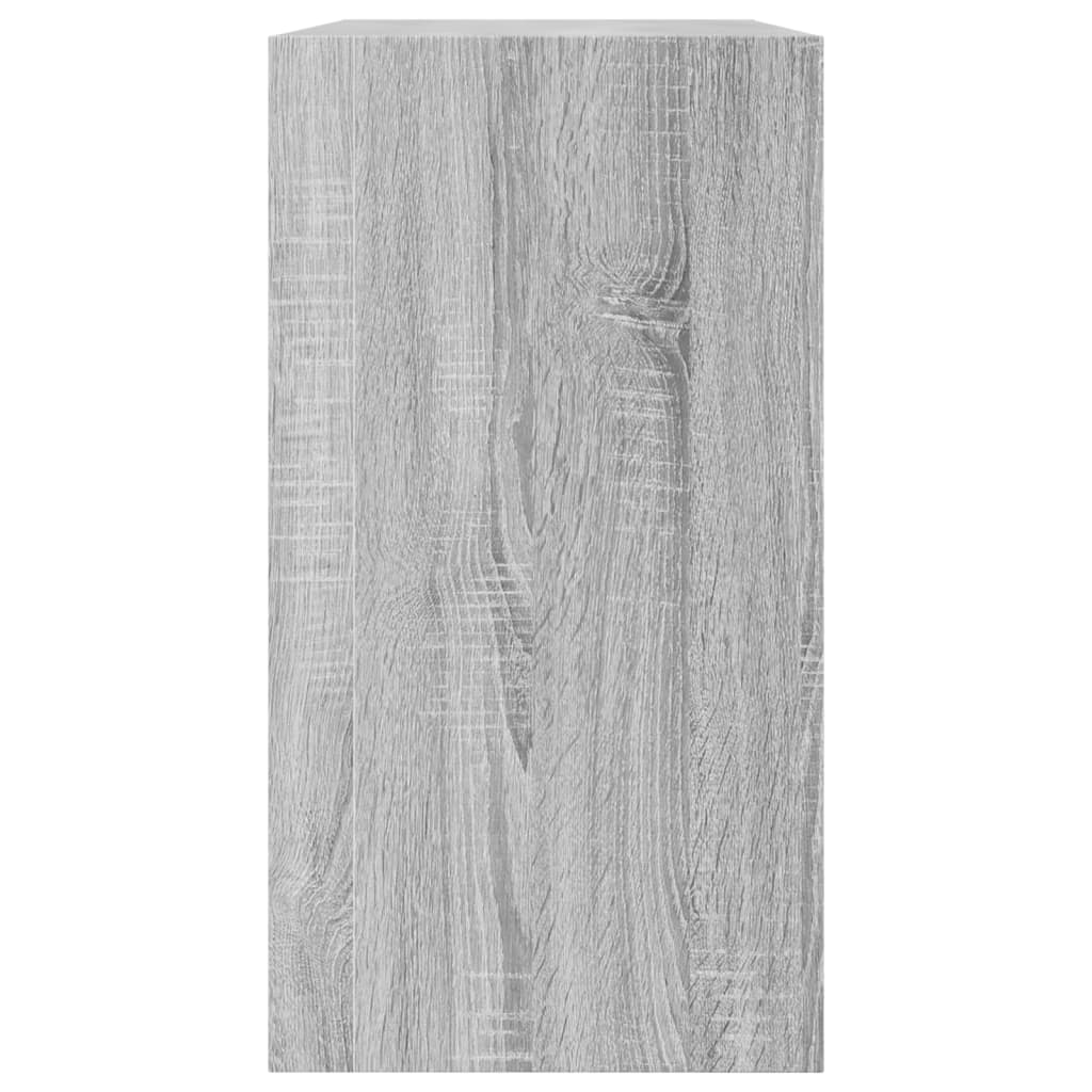 vidaXL Shoe Cabinet Grey Sonoma 80x34x63 cm Engineered Wood