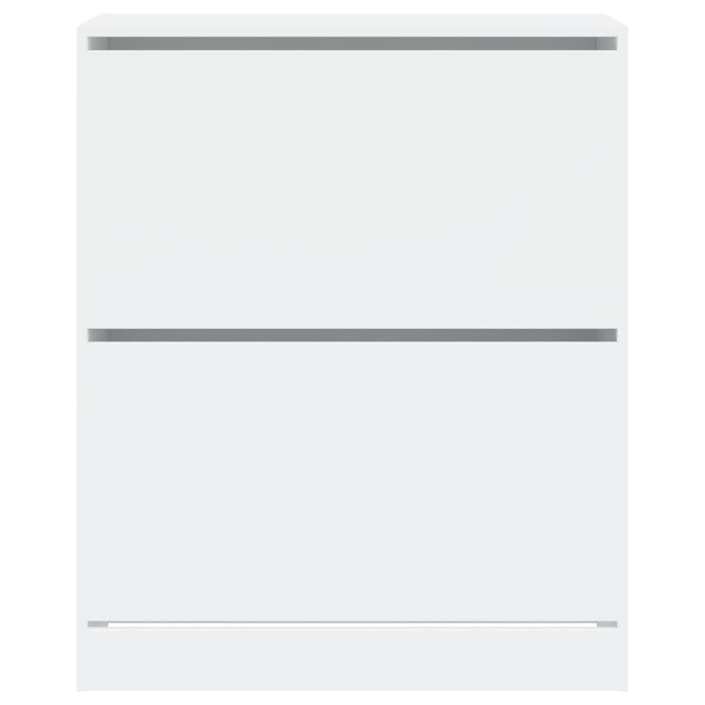 vidaXL Shoe Cabinet White 80x34x96.5 cm Engineered Wood