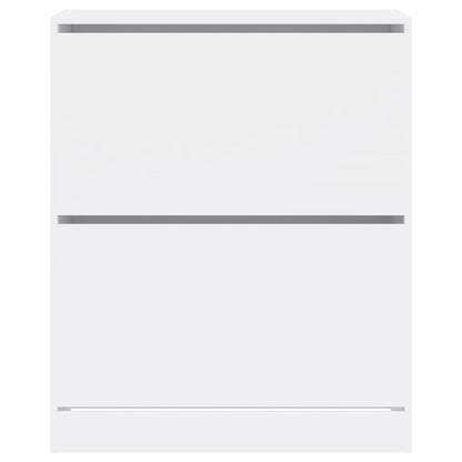 vidaXL Shoe Cabinet White 80x34x96.5 cm Engineered Wood