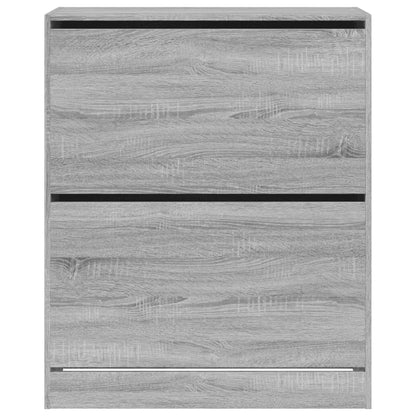 vidaXL Shoe Cabinet Grey Sonoma 80x34x96.5 cm Engineered Wood