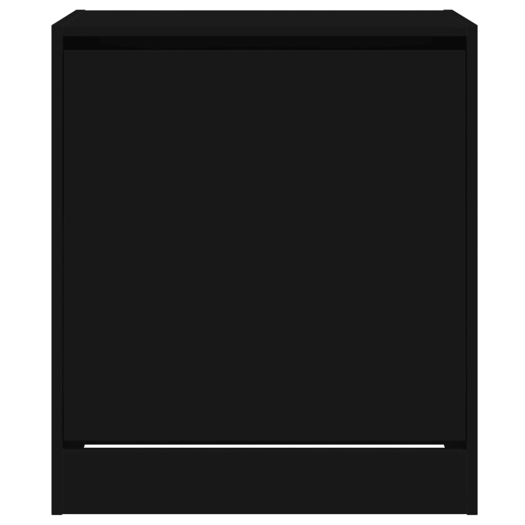vidaXL Shoe Cabinet | Black | Engineered wood | Compact | Shoe Cabinet