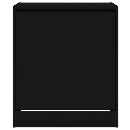vidaXL Shoe Cabinet Black 60x42x69 cm Engineered Wood