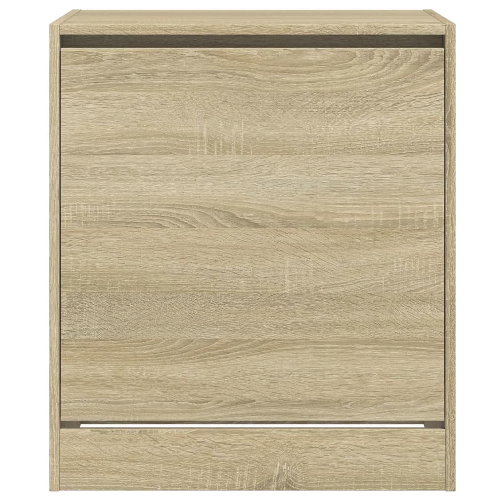 vidaXL Shoe Cabinet Sonoma Oak 60x42x69 cm Engineered Wood
