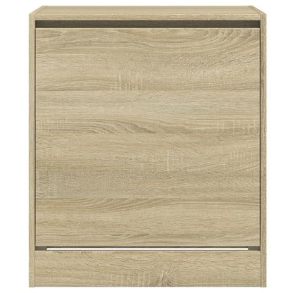 vidaXL Shoe Cabinet Sonoma Oak 60x42x69 cm Engineered Wood