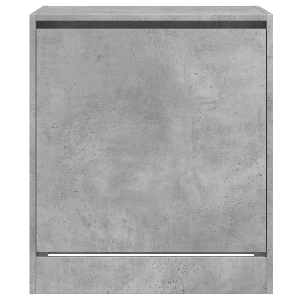 vidaXL Shoe Cabinet Concrete Grey 60x42x69 cm Engineered Wood