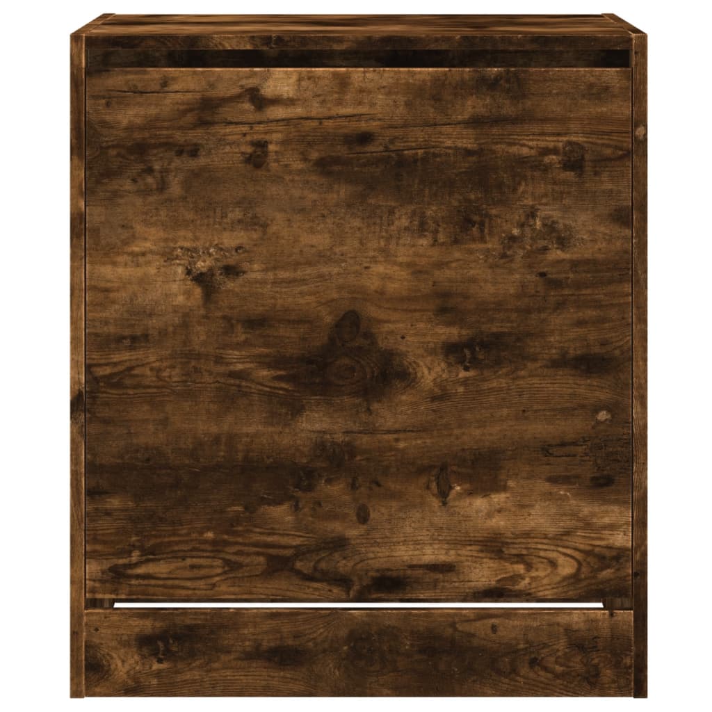 vidaXL Shoe Cabinet Smoked Oak 60x42x69 cm Engineered Wood