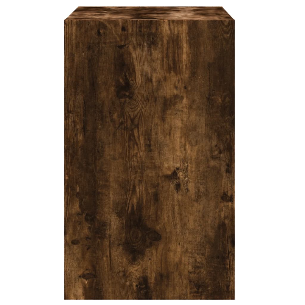 vidaXL Shoe Cabinet Smoked Oak 60x42x69 cm Engineered Wood