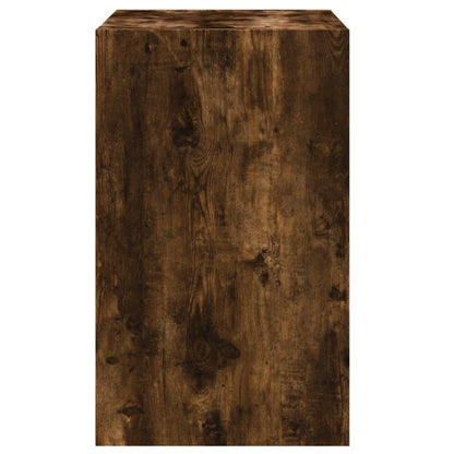 vidaXL Shoe Cabinet Smoked Oak 60x42x69 cm Engineered Wood