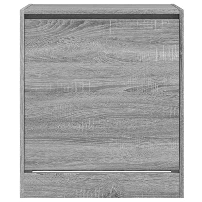 vidaXL Shoe Cabinet Grey Sonoma 60x42x69 cm Engineered Wood