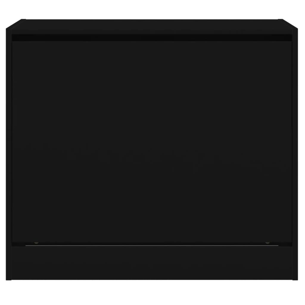vidaXL Shoe Cabinet | Black | Engineered wood | Compact | Shoe Cabinet