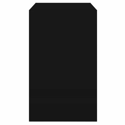 vidaXL Shoe Cabinet Black 80x42x69 cm Engineered Wood