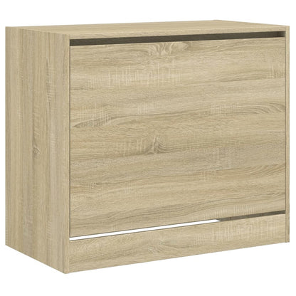 vidaXL Shoe Cabinet Sonoma Oak 80x42x69 cm Engineered Wood