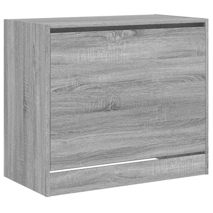 vidaXL Shoe Cabinet Grey Sonoma 80x42x69 cm Engineered Wood