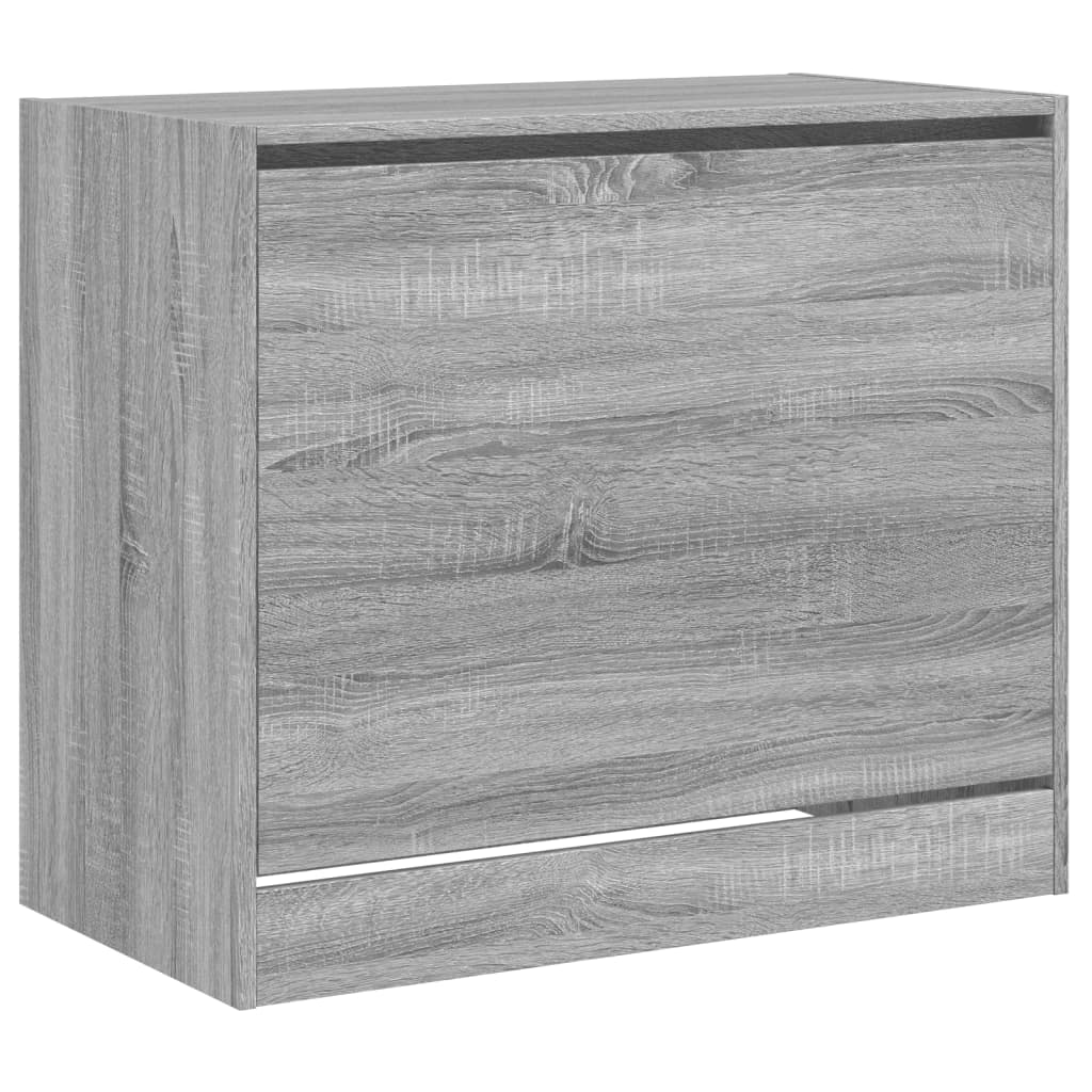 vidaXL Shoe Cabinet Grey Sonoma 80x42x69 cm Engineered Wood