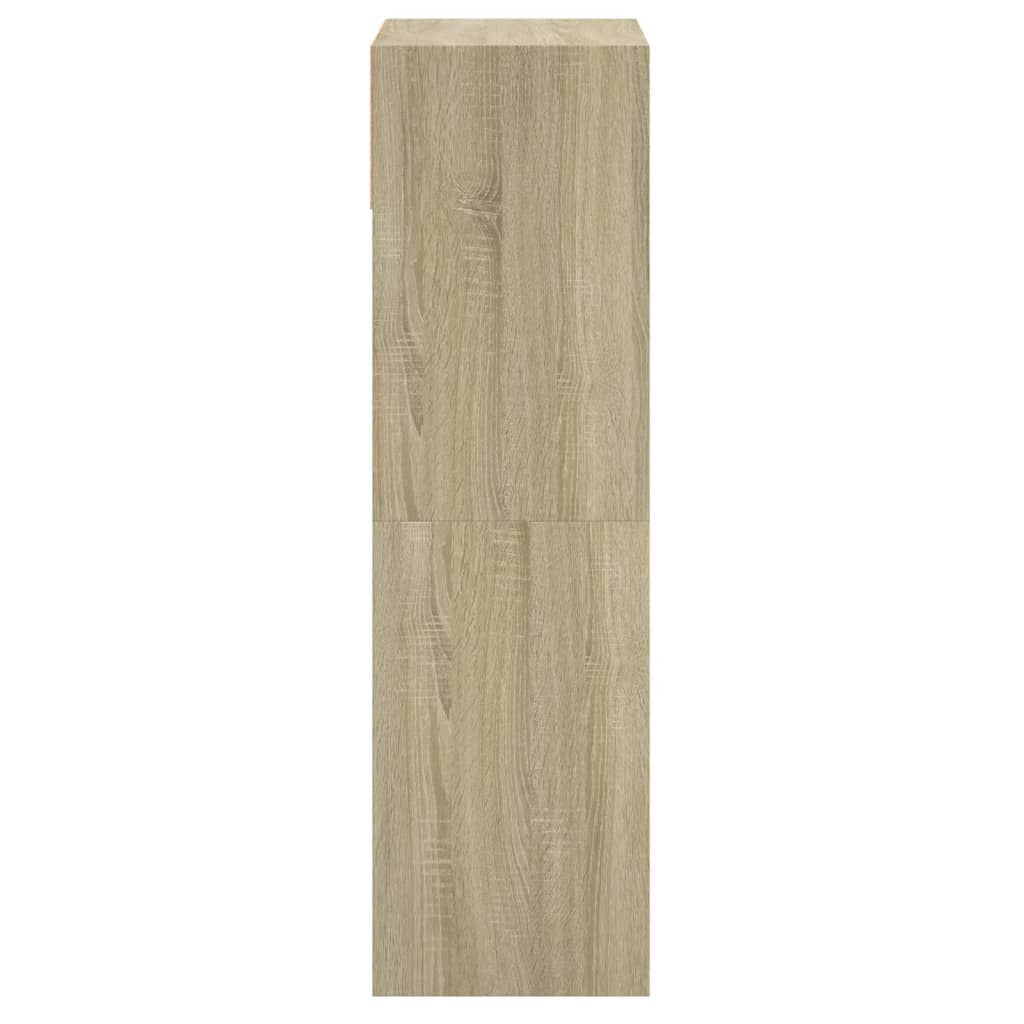 vidaXL Shoe Cabinet Sonoma Oak 60x34x116 cm Engineered Wood
