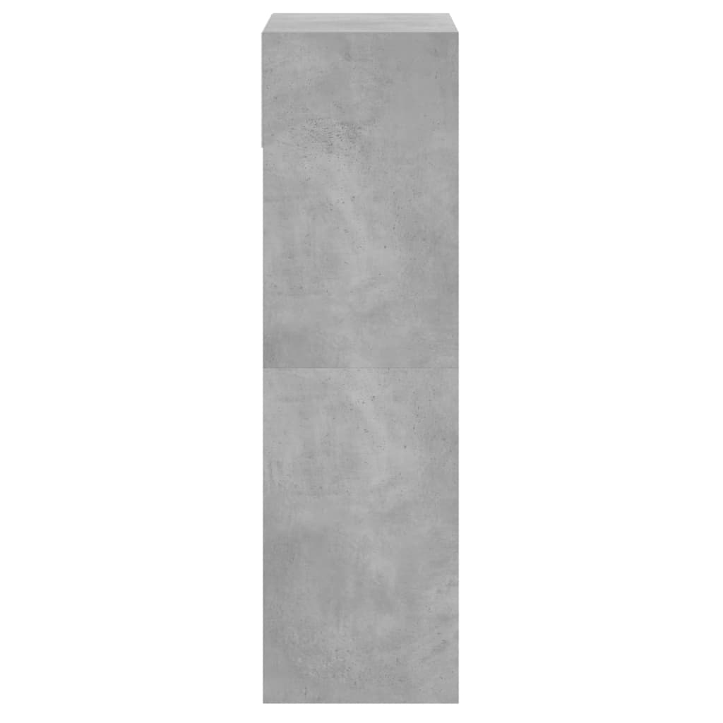 vidaXL Shoe Cabinet Concrete Grey 60x34x116 cm Engineered Wood