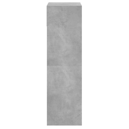 vidaXL Shoe Cabinet Concrete Grey 60x34x116 cm Engineered Wood