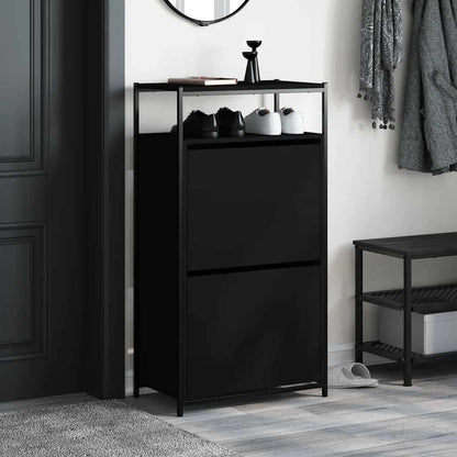 vidaXL Shoe Cabinet Black
