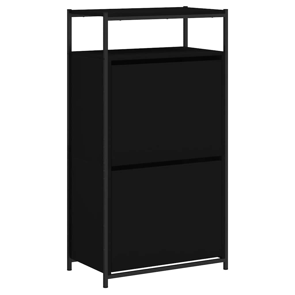 vidaXL Shoe Cabinet Black