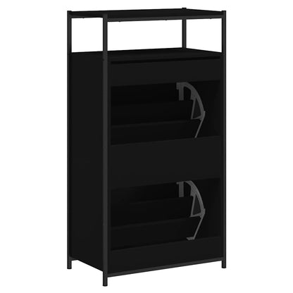 vidaXL Shoe Cabinet Black