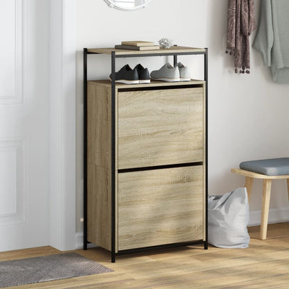 vidaXL Shoe Cabinet Sonoma Oak N/A