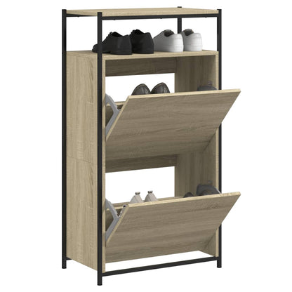 vidaXL Shoe Cabinet Sonoma Oak N/A