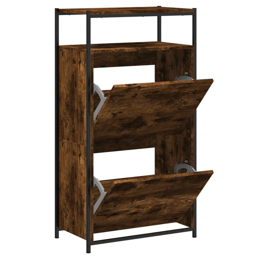 vidaXL Shoe Cabinet Smoked Oak