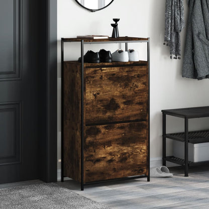 vidaXL Shoe Cabinet Smoked Oak