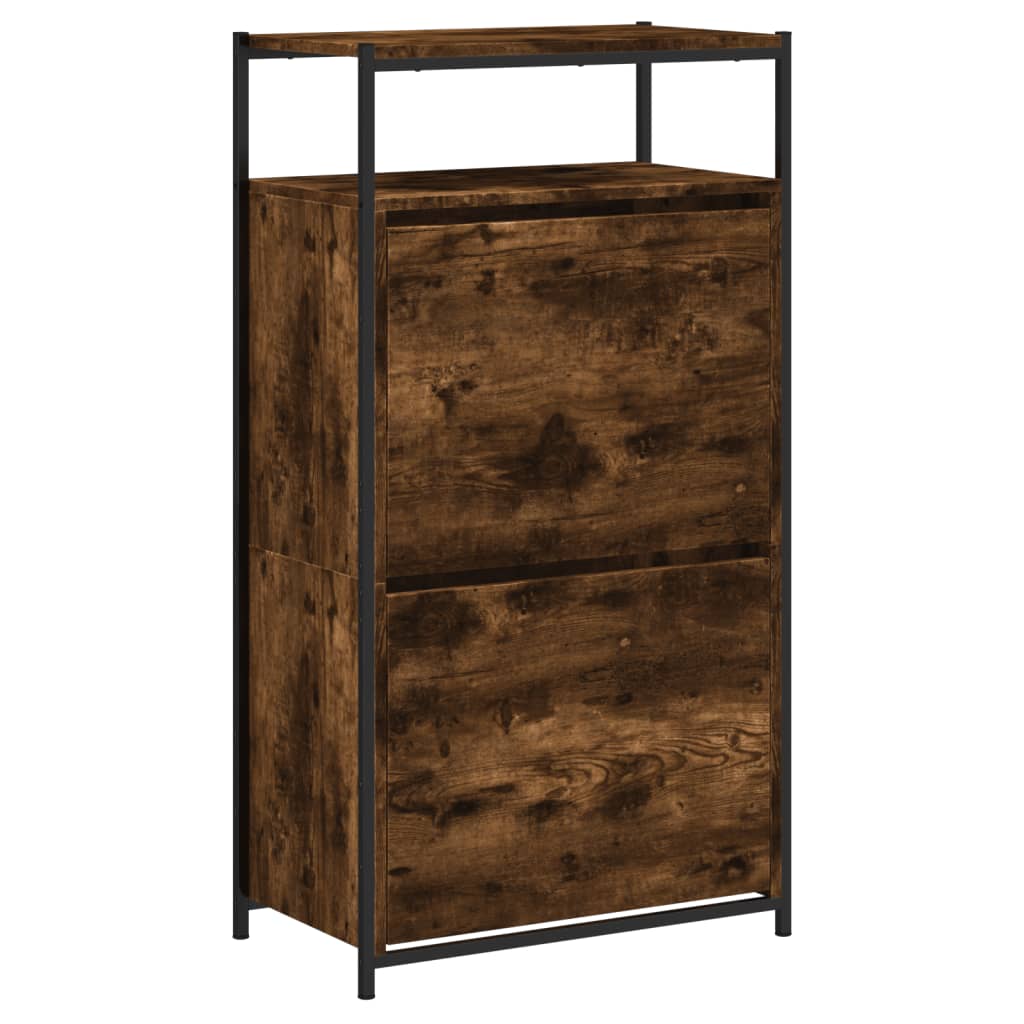 vidaXL Shoe Cabinet Smoked Oak
