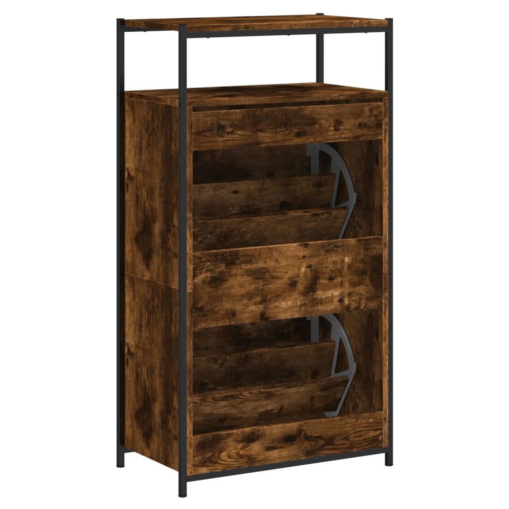 vidaXL Shoe Cabinet Smoked Oak