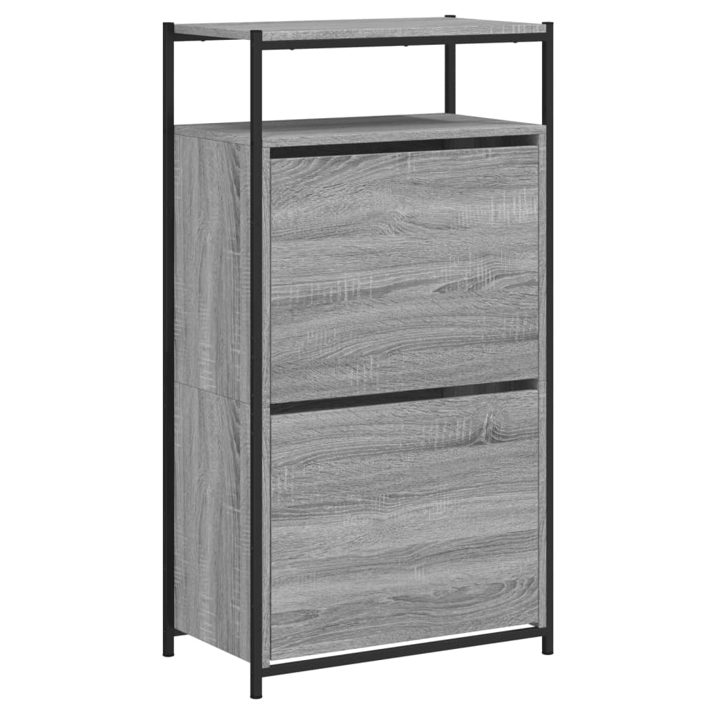 vidaXL Shoe Cabinet Grey Sonoma