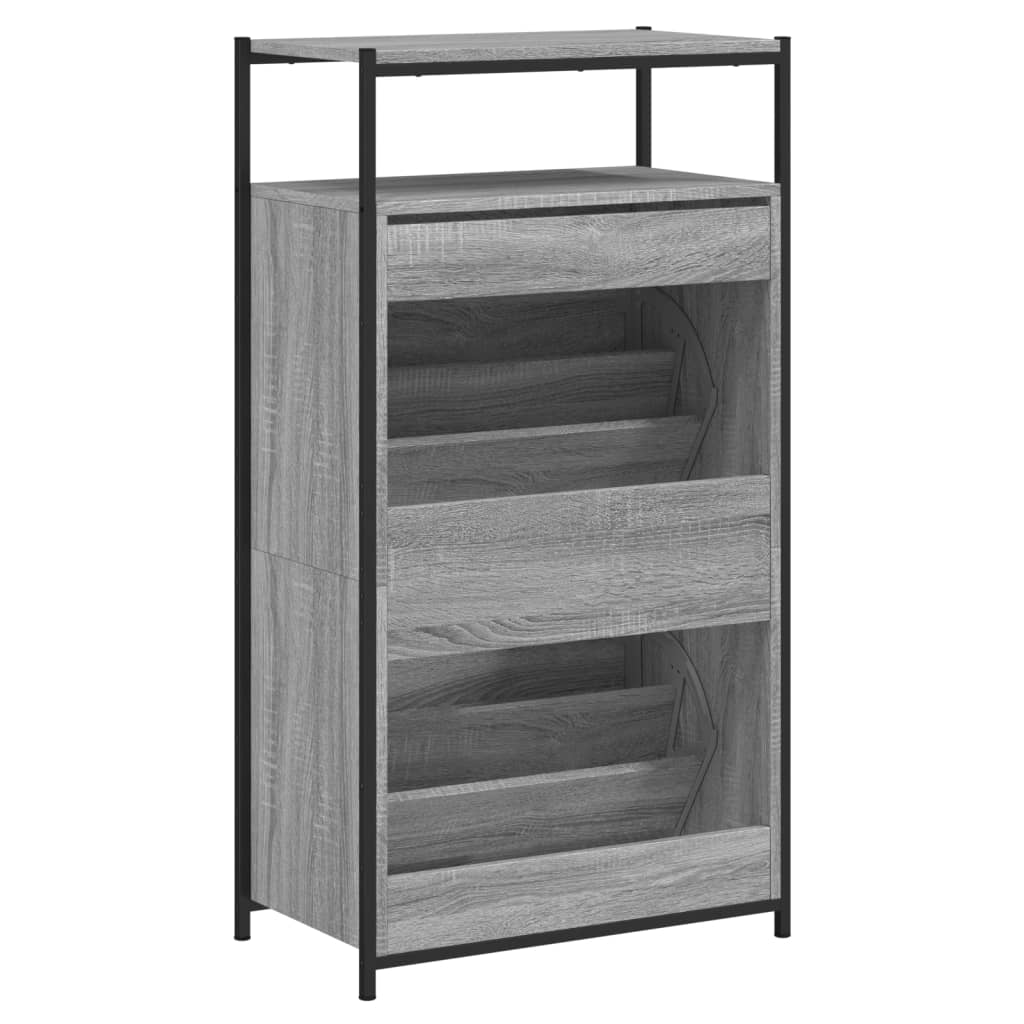 vidaXL Shoe Cabinet Grey Sonoma