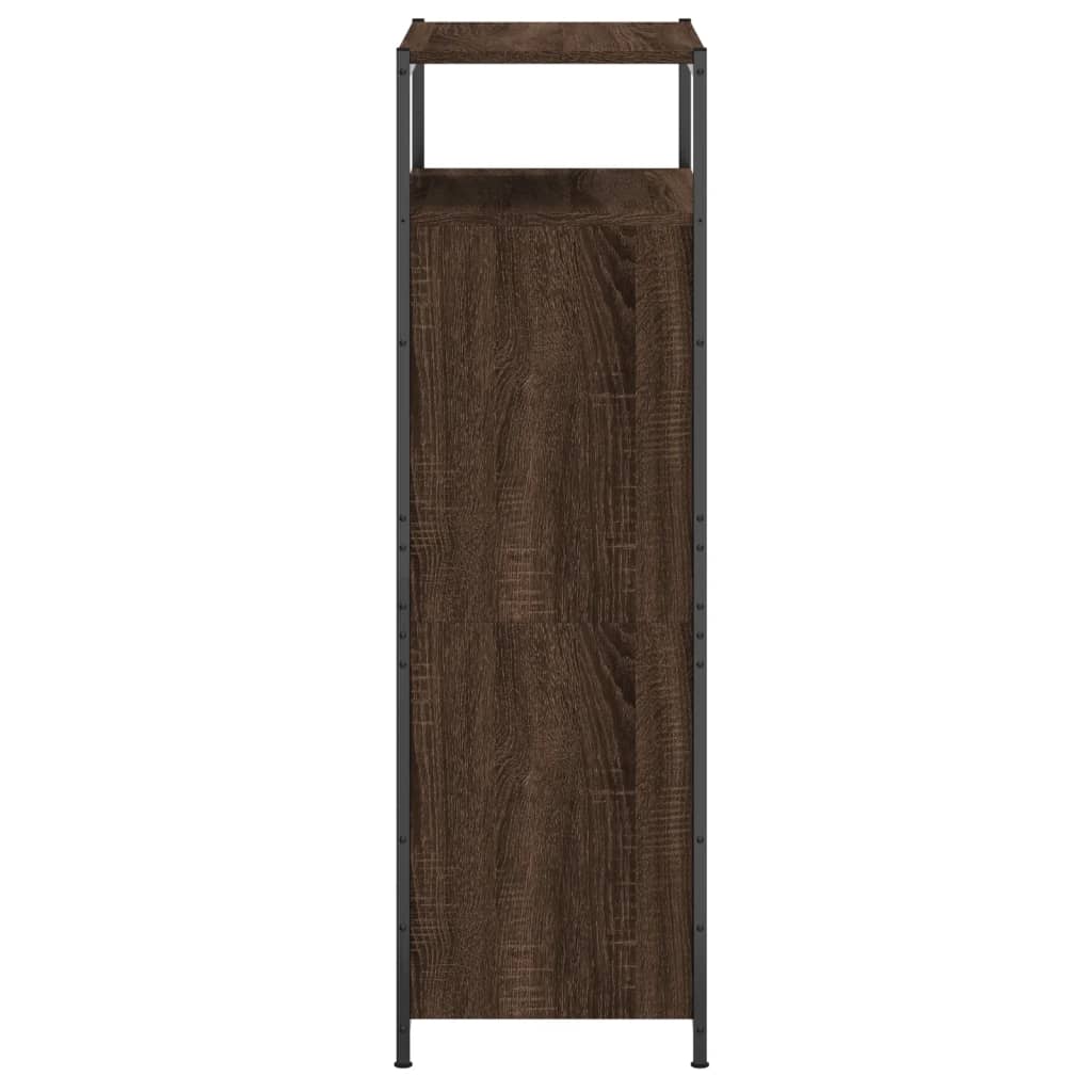vidaXL Shoe Cabinet Brown Oak Stores multiple pairs of shoes
