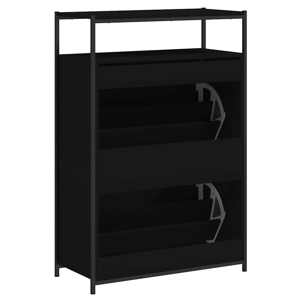 vidaXL Shoe Cabinet Black