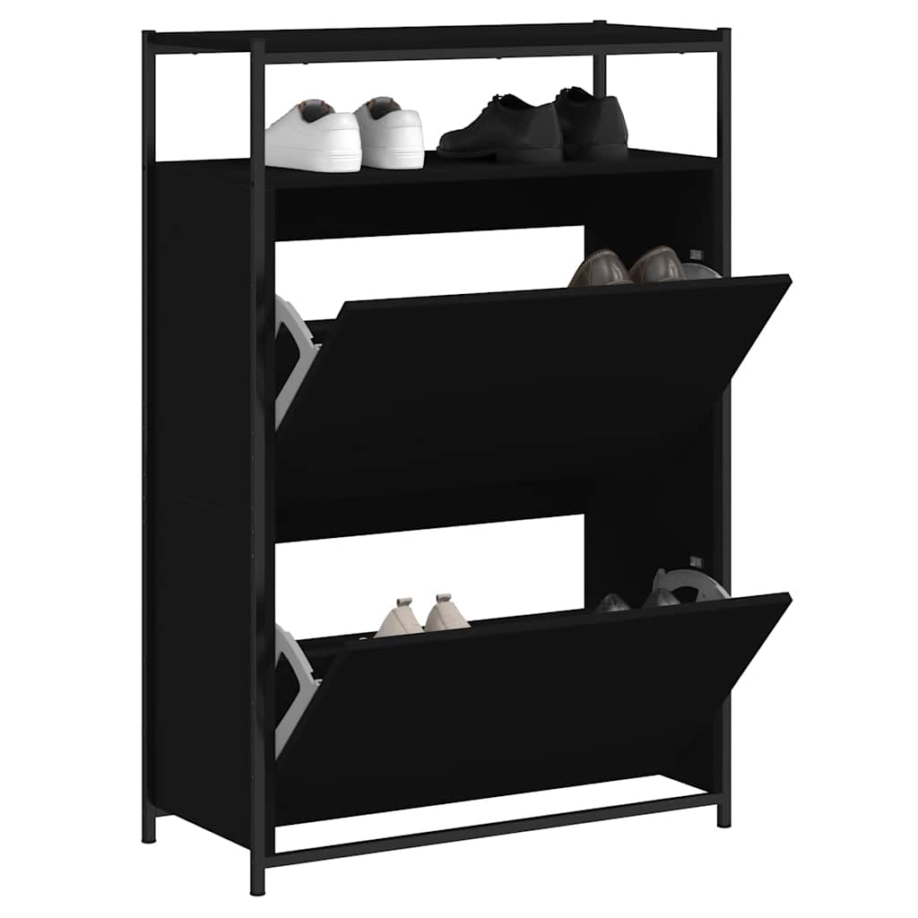 vidaXL Shoe Cabinet Black