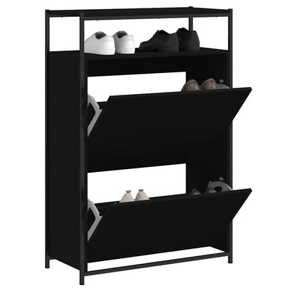 vidaXL Shoe Cabinet Black