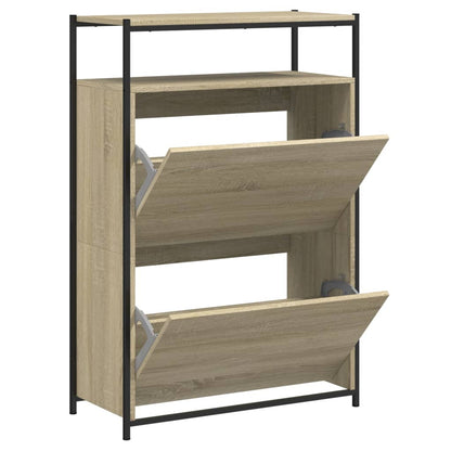 vidaXL Shoe Cabinet Sonoma Oak 0