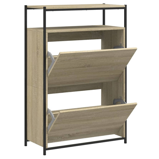 vidaXL Shoe Cabinet Sonoma Oak 0