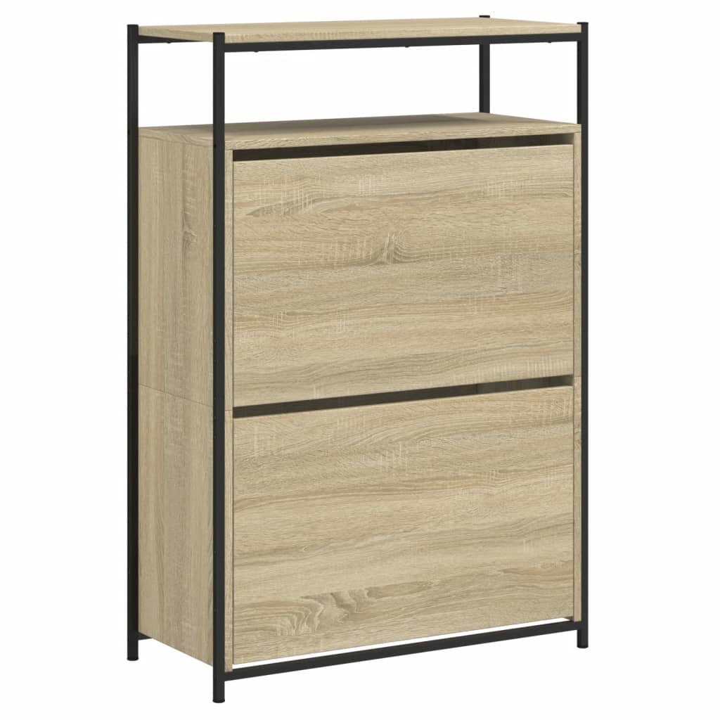 vidaXL Shoe Cabinet Sonoma Oak 0
