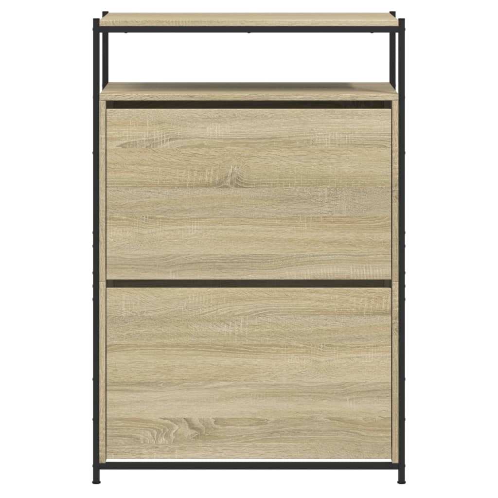 vidaXL Shoe Cabinet Sonoma Oak 0