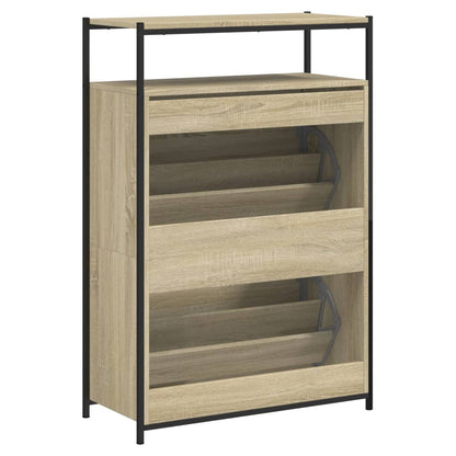 vidaXL Shoe Cabinet Sonoma Oak 0