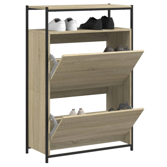 vidaXL Shoe Cabinet Sonoma Oak 0