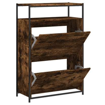 vidaXL Shoe Cabinet Smoked Oak Holds loads of shoes