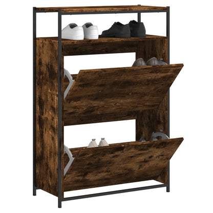 vidaXL Shoe Cabinet Smoked Oak Holds loads of shoes