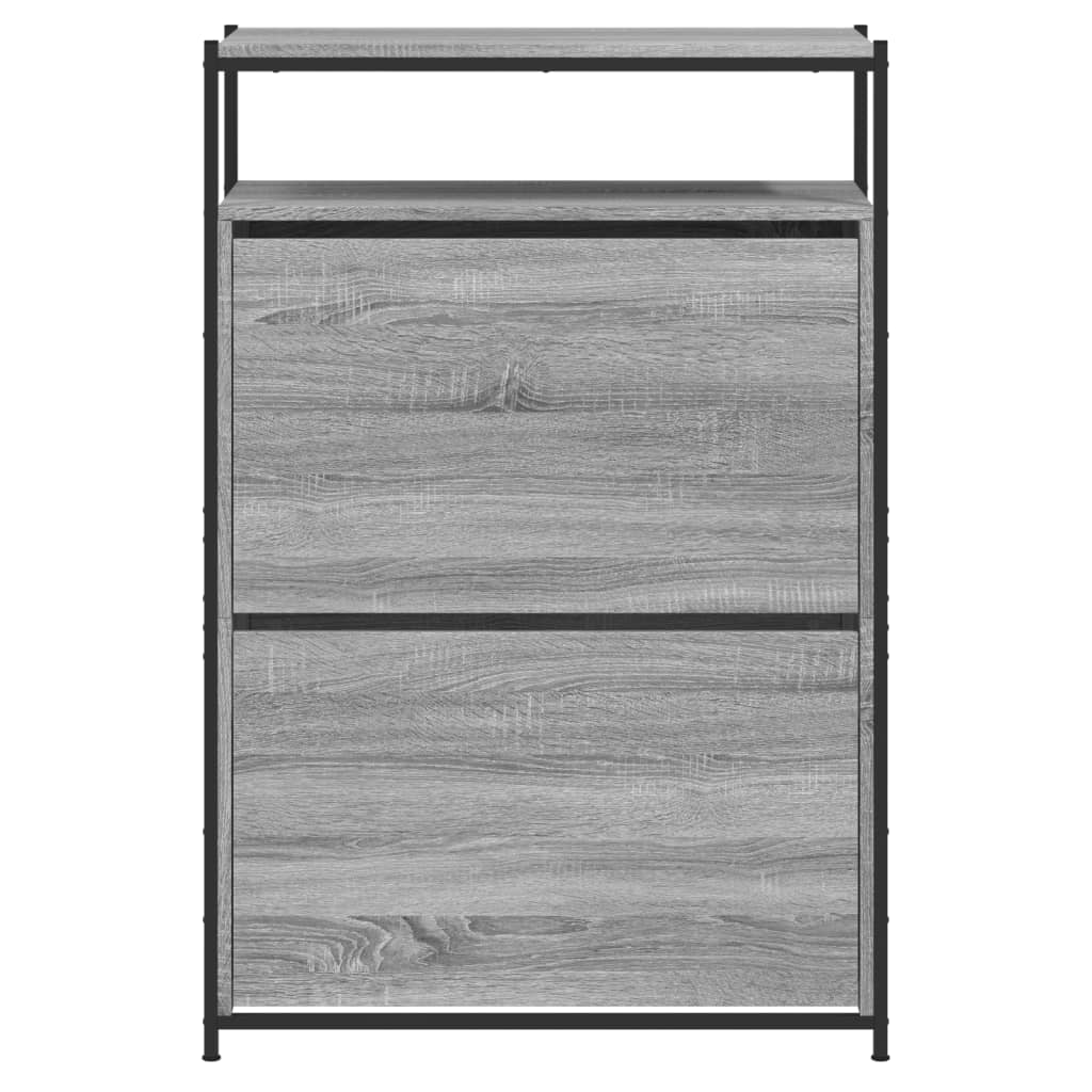 vidaXL Shoe Cabinet Grey Sonoma