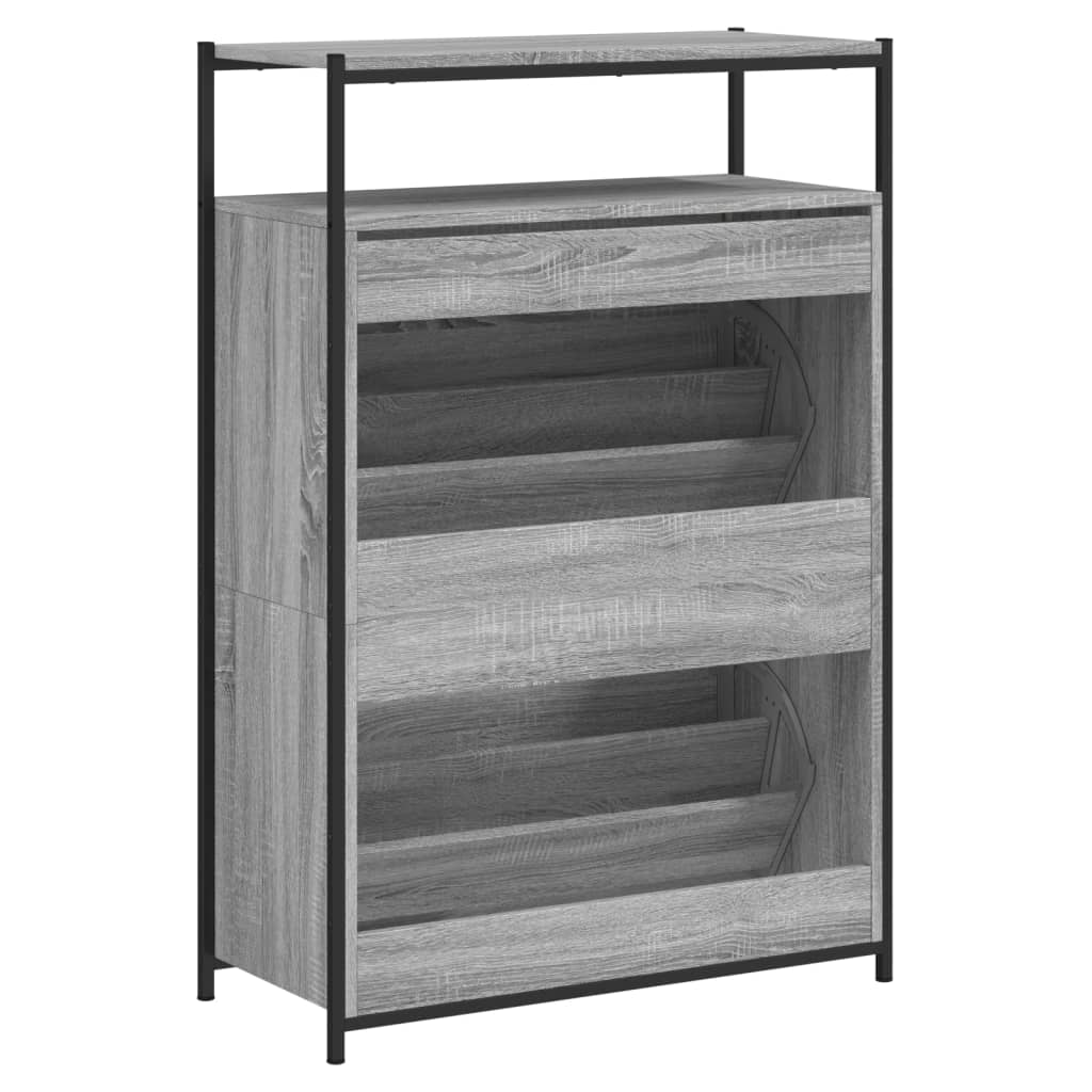 vidaXL Shoe Cabinet Grey Sonoma