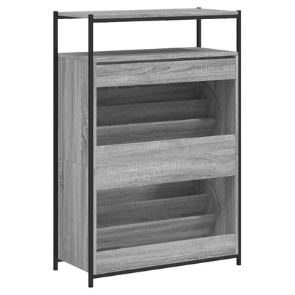 vidaXL Shoe Cabinet Grey Sonoma