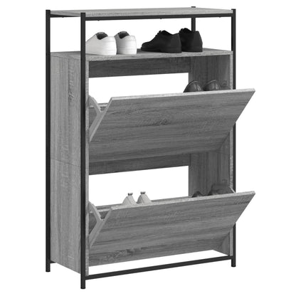 vidaXL Shoe Cabinet Grey Sonoma