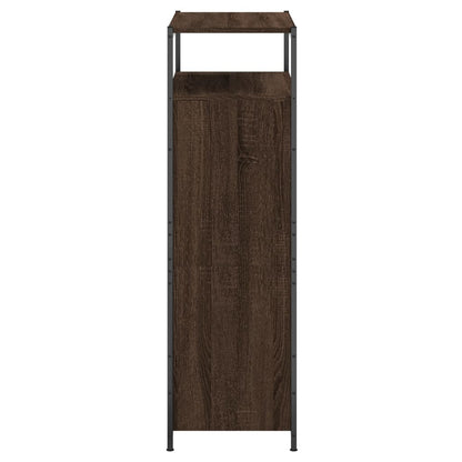 vidaXL Shoe Cabinet Brown Oak 75x34x112 Engineered Wood