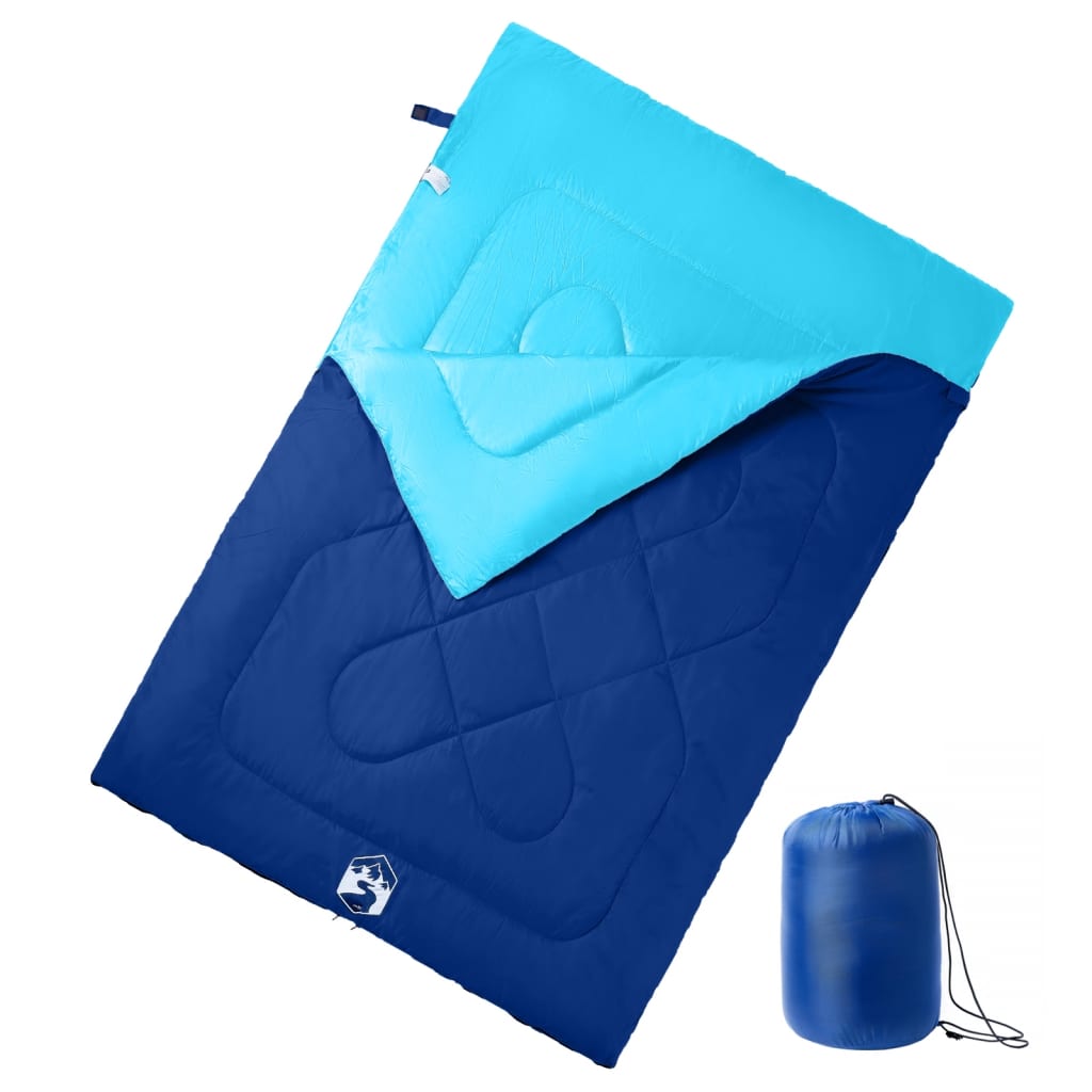 vidaXL Double Sleeping Bag with Pillows for Adults Camping 3-4 Seasons